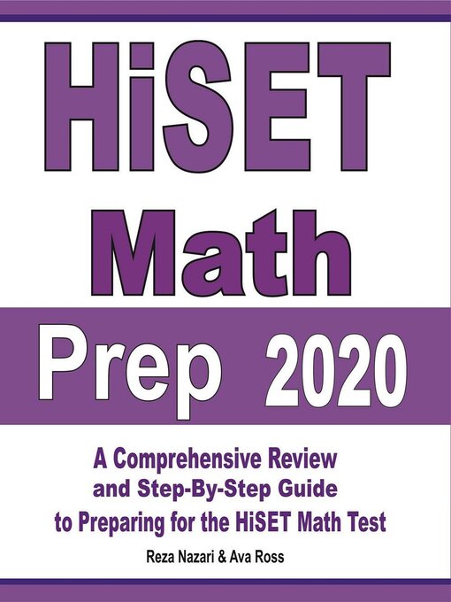 Title details for HiSET Math Prep 2020 by Reza Nazari - Available